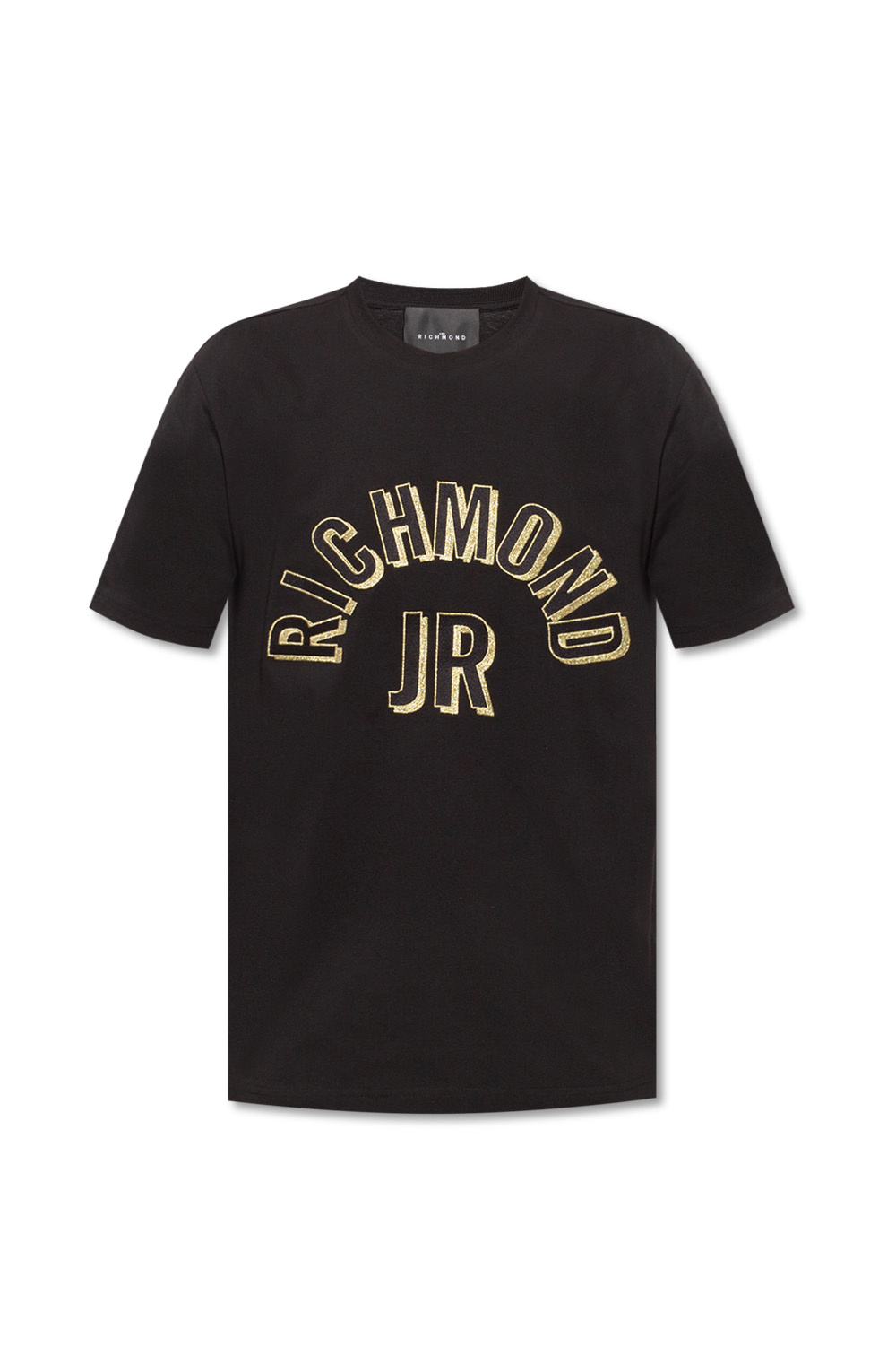 Black T shirt with logo John Richmond T shirt Sos Fant mes